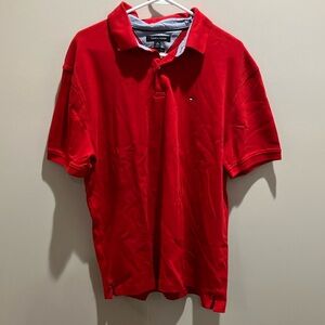 Tommy Hilfiger Men's Red Polo Shirt